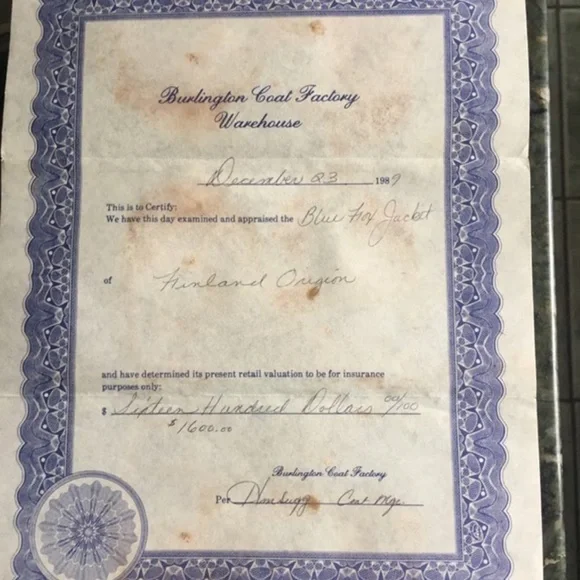 Blue Fox Fur Coat - Picture 3 of 7